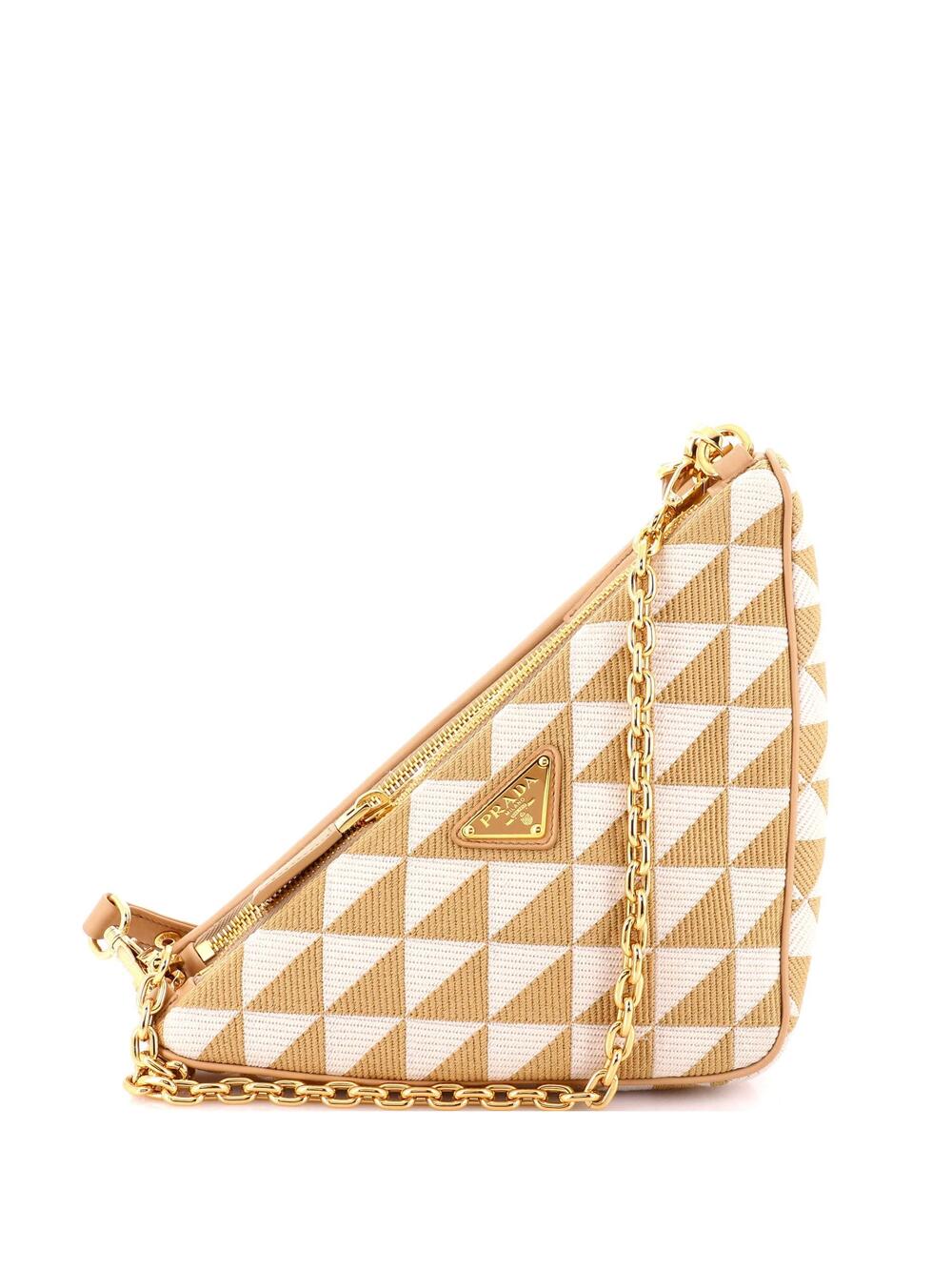 Prada Double Symbole Triangle Bag #348475P22B